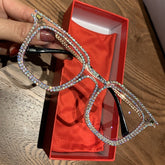 Mamie Vintage Rhinestone Eyewear Cat Eye Frames Mon
